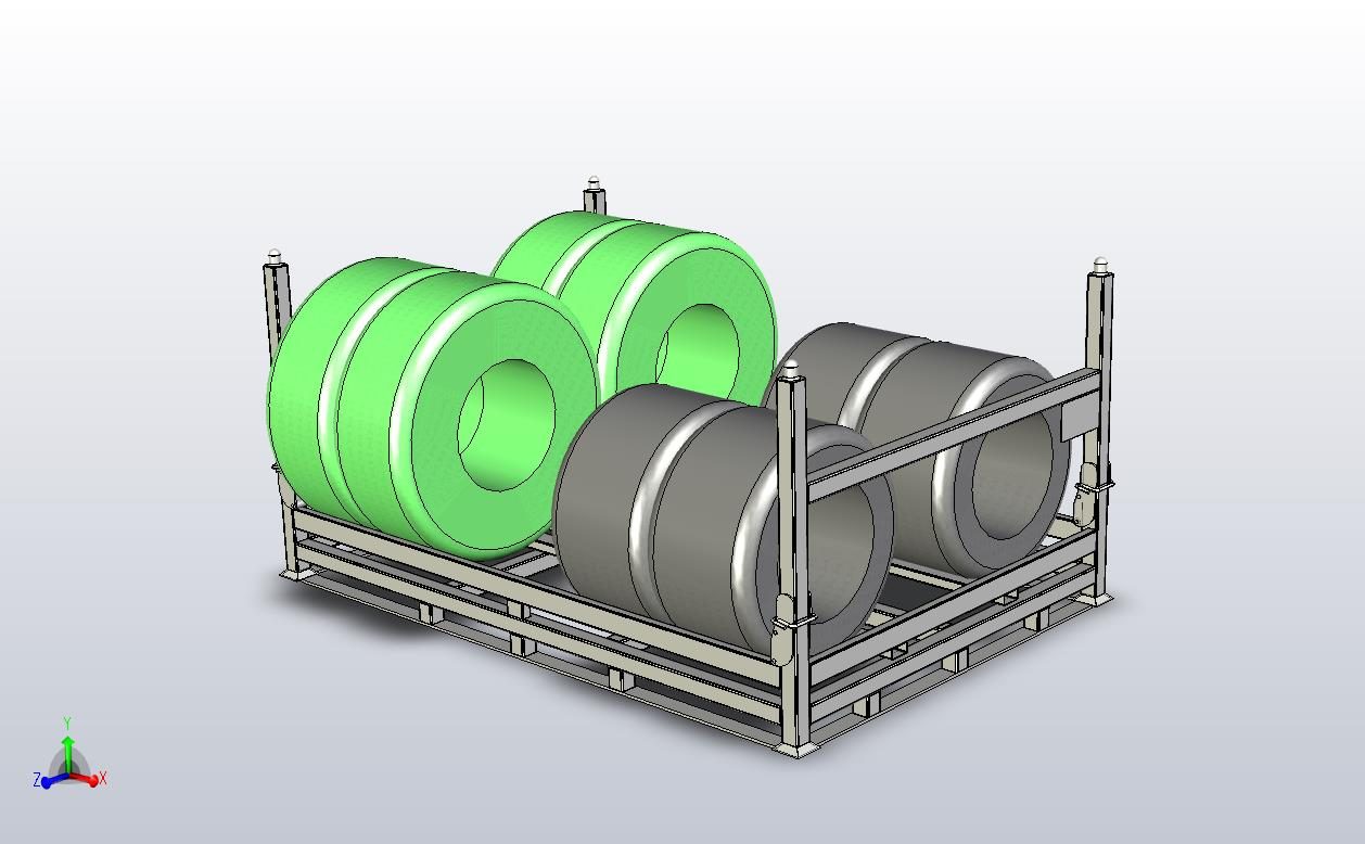 Tire Storage Rack for Skid Steer Tires